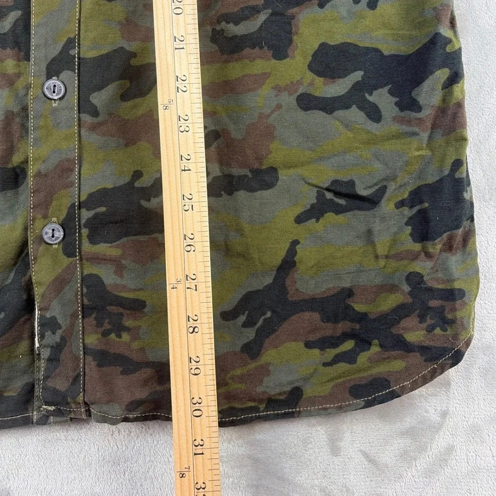Levi's Button-Down Shirt Mens XL Camo Green Long Sleeve Cotton NEW